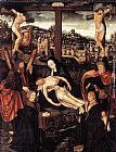 Crucifixion with Donors and Saints by Jacob Cornelisz Van Oostsanen